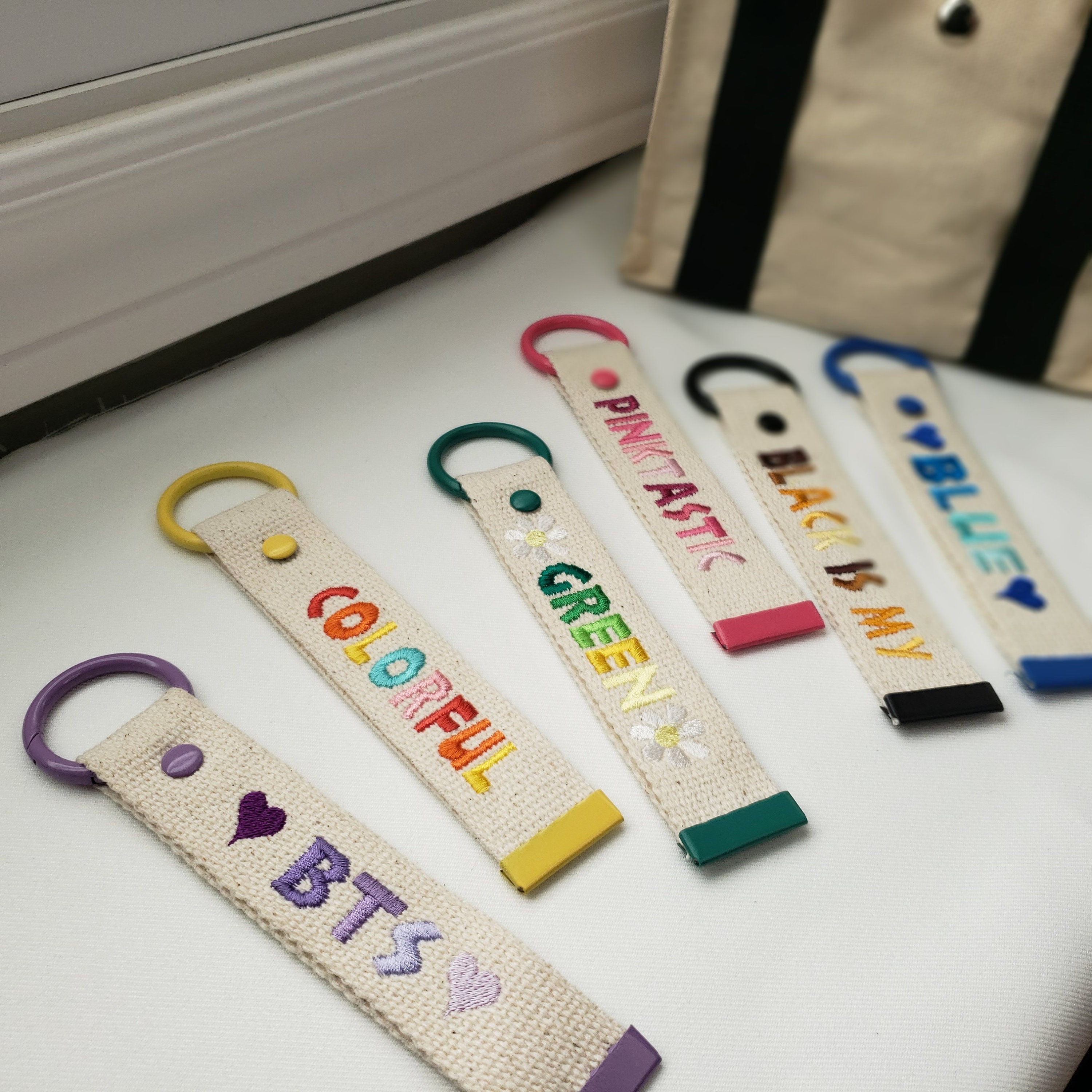 Bts Leather Keychains