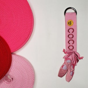 Étiquette de nom de broderie de chaussures de ballet / Pantoufles de ballet / Retour à l’école / Sac d’école / École de ballet / Sac de ballet