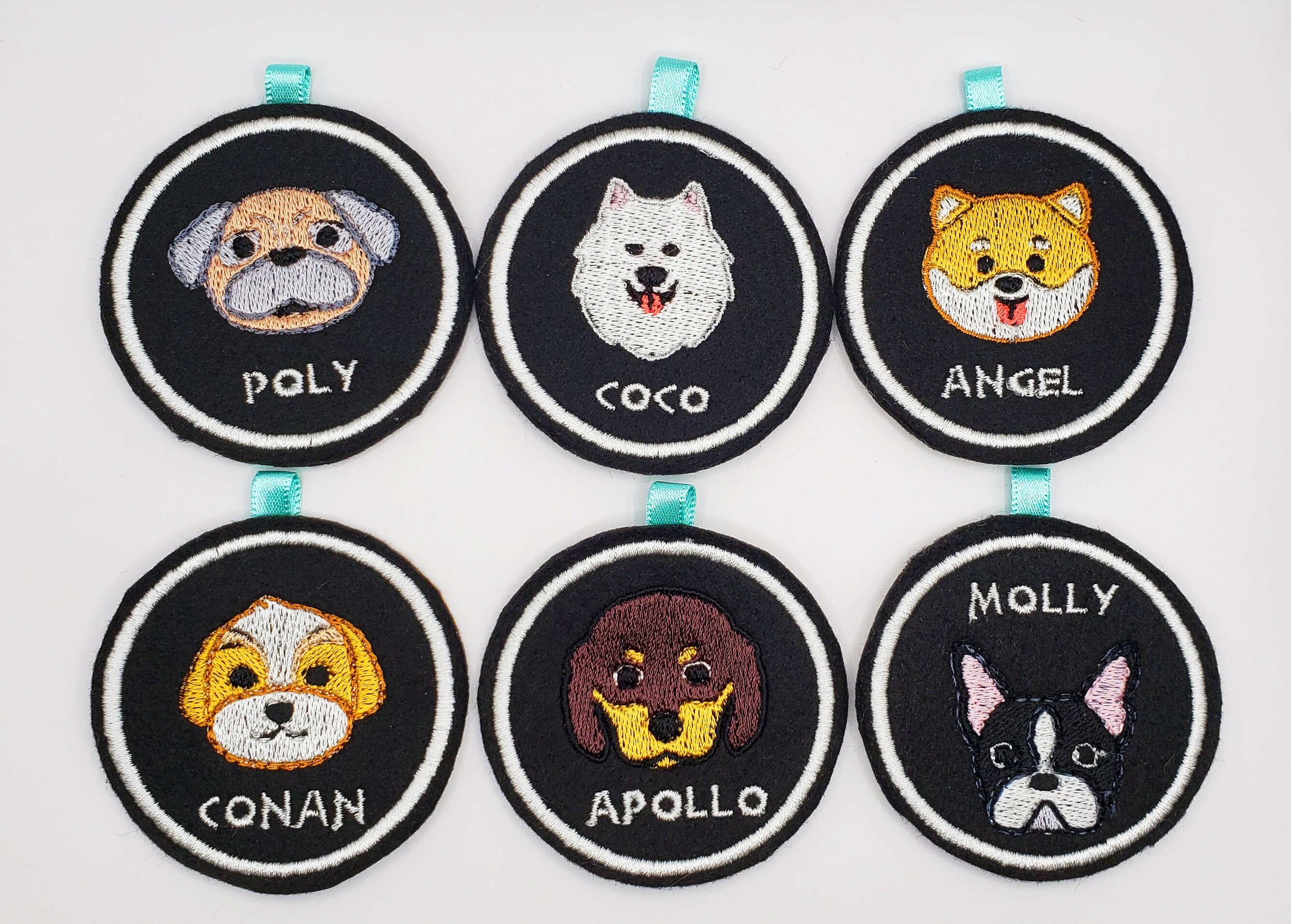 Embroidery Custom Personalized Pet ID Tag Dog ID Tag Pet Etsy