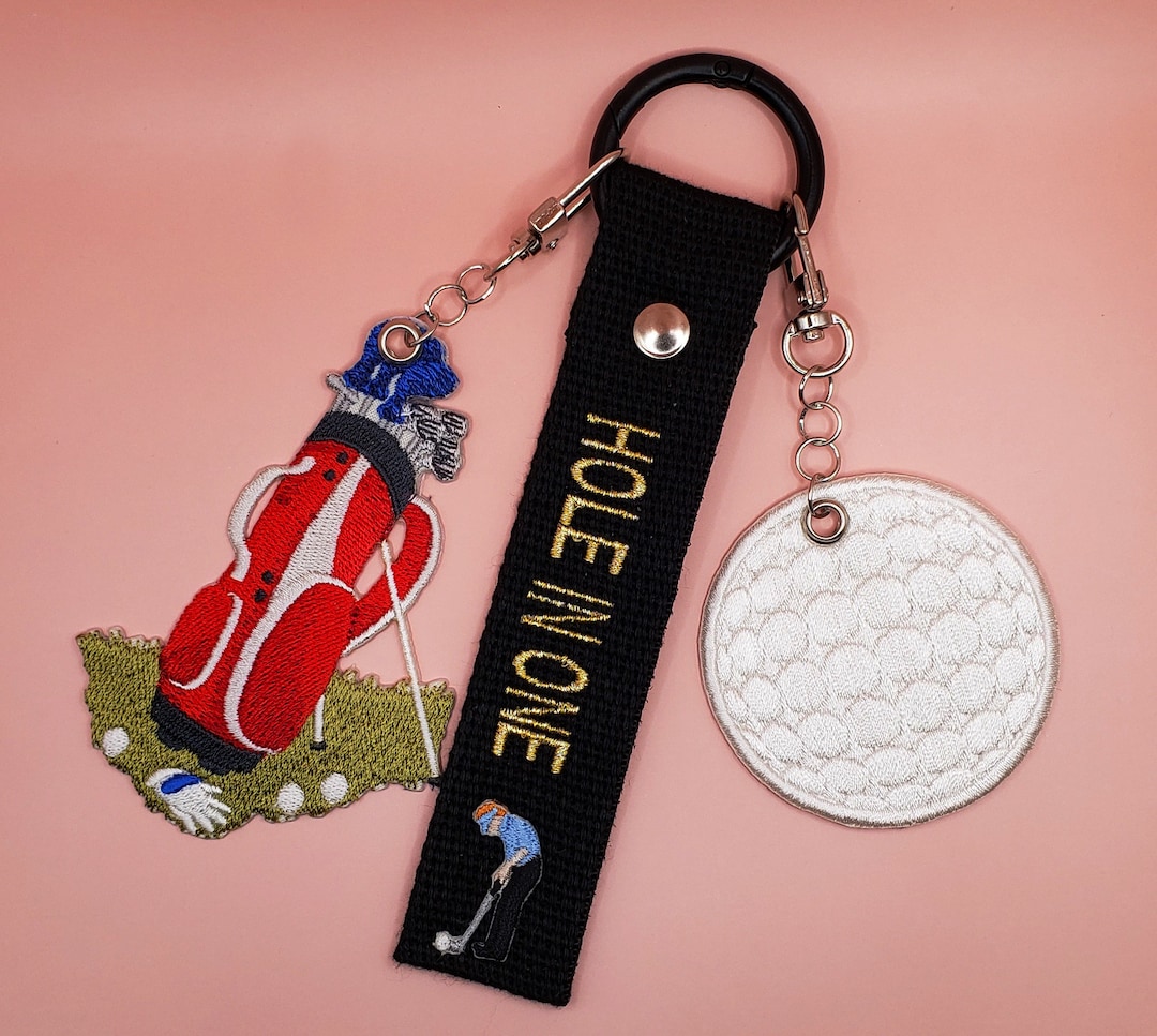 Golf Bag Tag Golf Luggage Tag Sports Gift Golf Gift Golf Embroidery