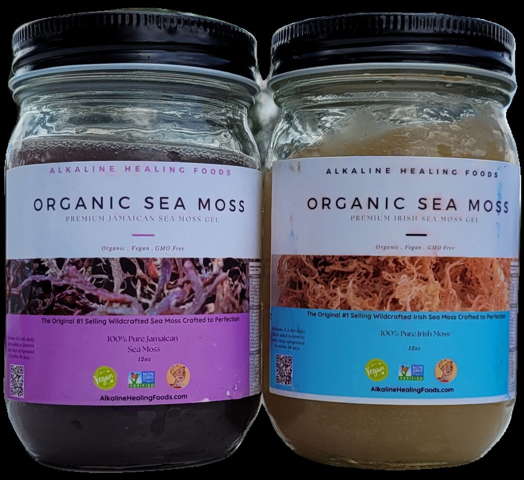 Raw Wildcrafted Irish Sea Moss Gel Made to Order. Holistic. Vegan. Free
