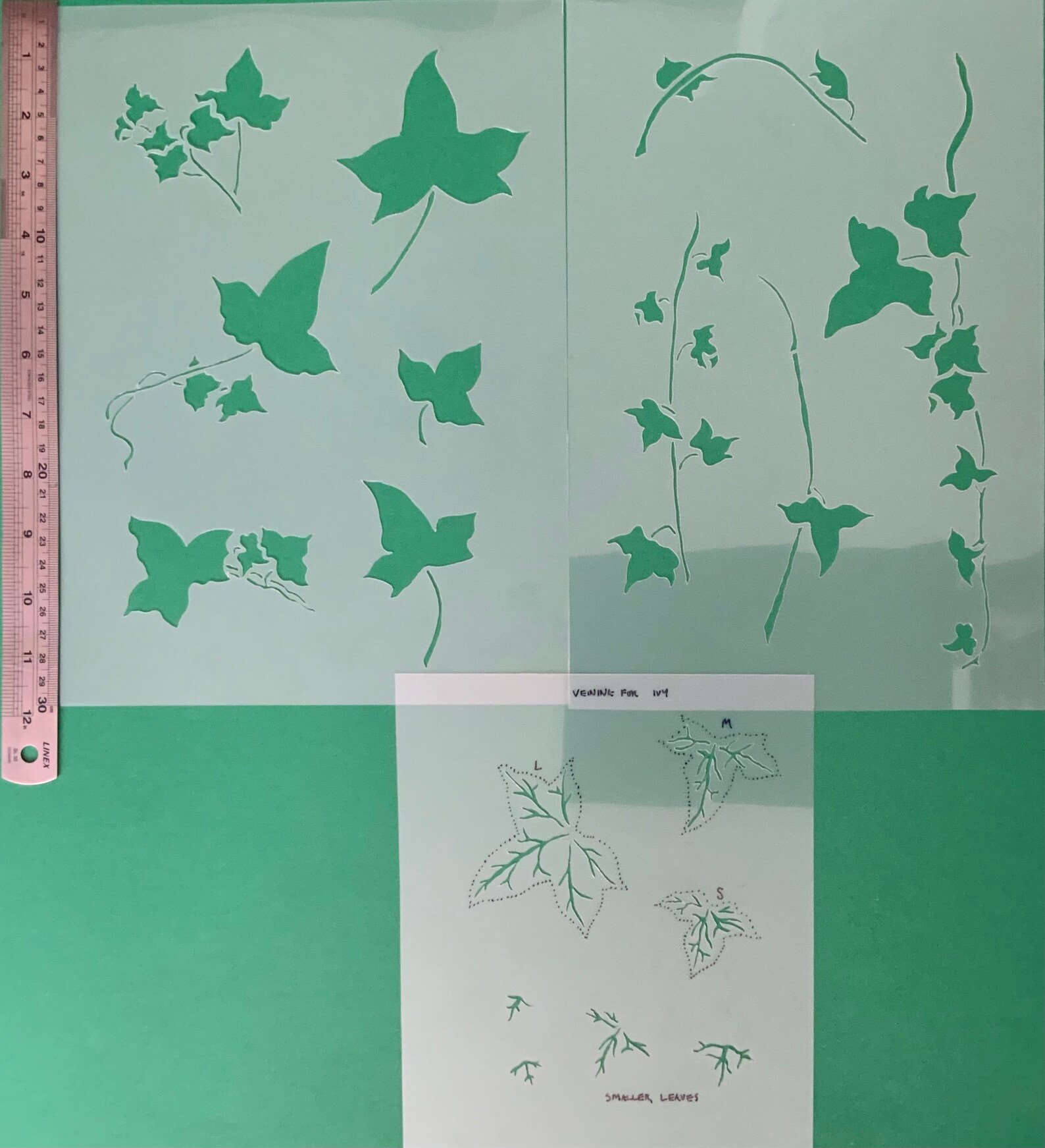 Ivy Botanical Stencil | Etsy