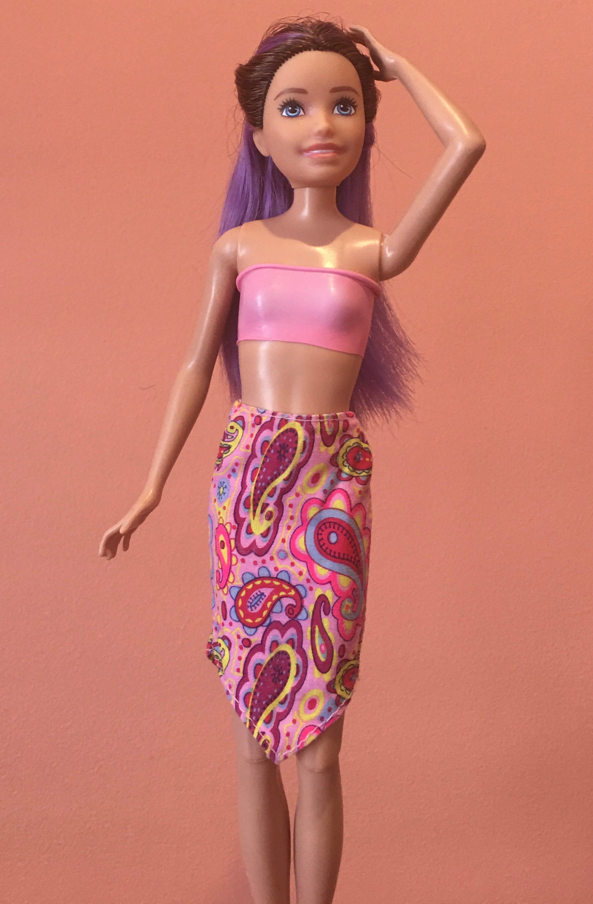 Barbie Skipper Paisley Skirt Etsy Canada
