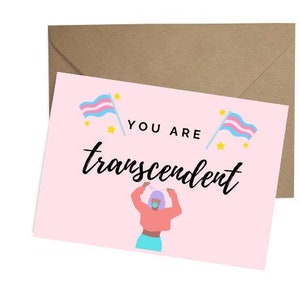 Direct downloaden - Queer Coming Out Card - Trans woordspelingen - LGBTQIA - Happy coming out!