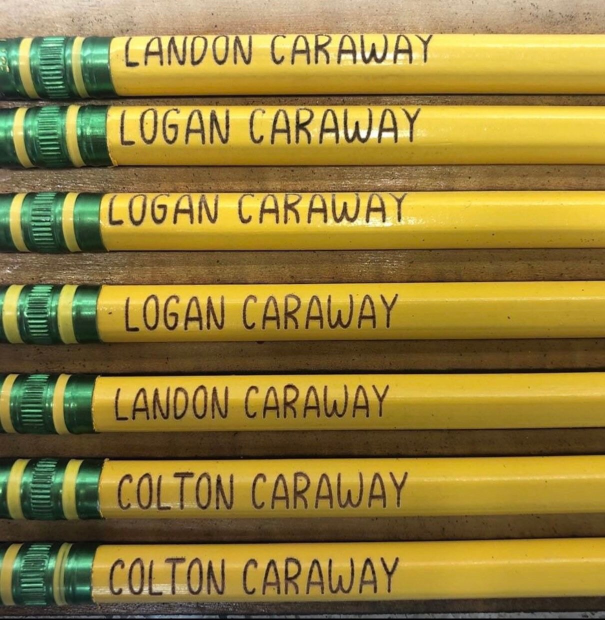 Personalized Ticonderoga 2 pencils for school Etsy
