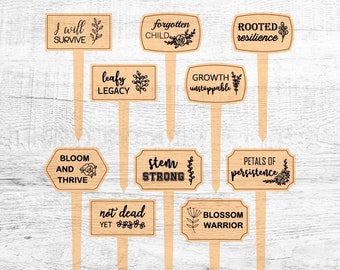 Funny Plant Marker SVG: Humorous Garden Stakes (Digital Download)