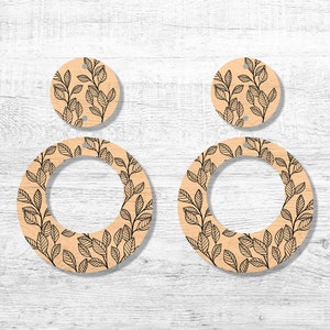Deixa arquivo de brinco em duas partes, pacote svg