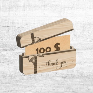 Thank you Money Gift Box SVG