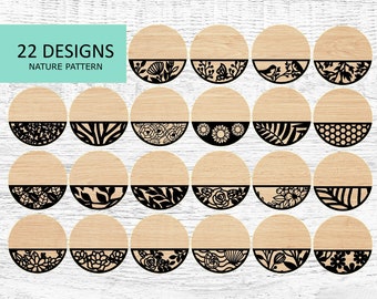 door hanger svg, welcome svg, door sign svg, nature pattern #54