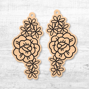 Flower Earring SVG File