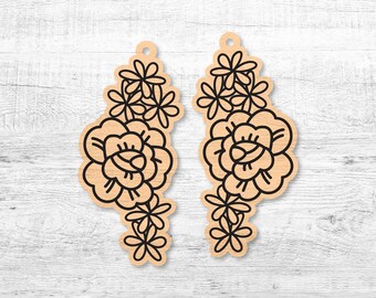 Flower Earring SVG File