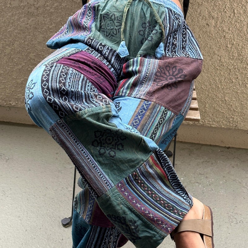Patchwork Pants - Etsy
