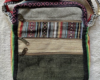 Hemp Messenger Crossbody Bag | Eco Friendly & Light | Free Shipping