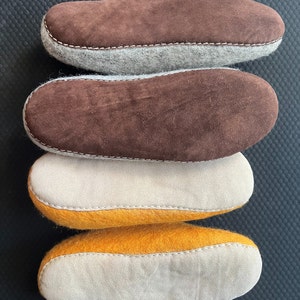 Felted Wool Slippers Felted shoes Handmade Felt Indoor Slippers 100% Wool image 9