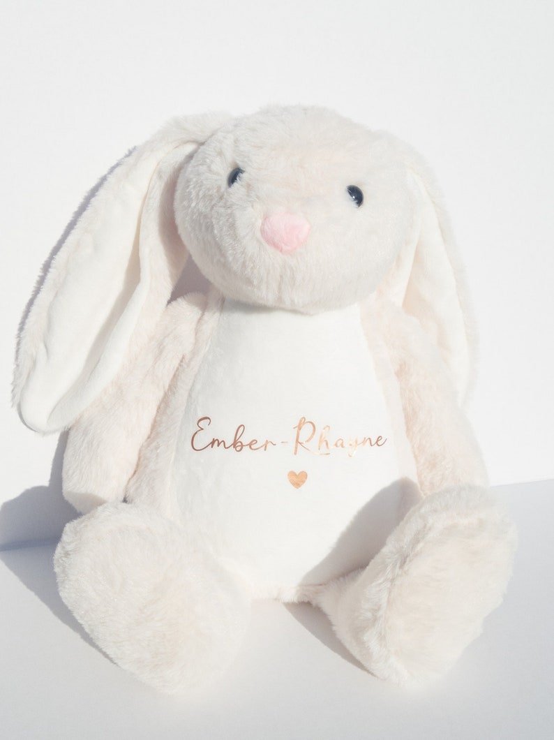 Personalised Rabbit Teddy gift large 42cm image 5