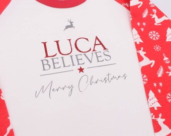 Personalised Christmas Pyjama Set for the whole family