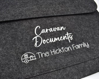 Personalised Caravan Documents | notes folder