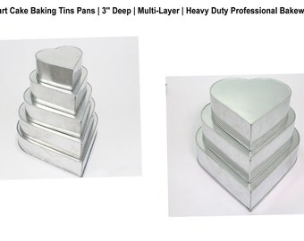 Heart Cake Baking Tins Pans Professional Heavy Bakeware Multi-Layer Sets