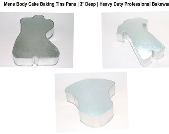 Men Body Torso Builder Gym Women Shape Novelty Cake Baking Tins Pans Bakeware