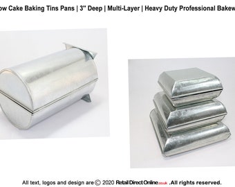 Pillow Cake Baking Tins Pans Professional Heavy Duty Bakeware Multi-Layer Sets