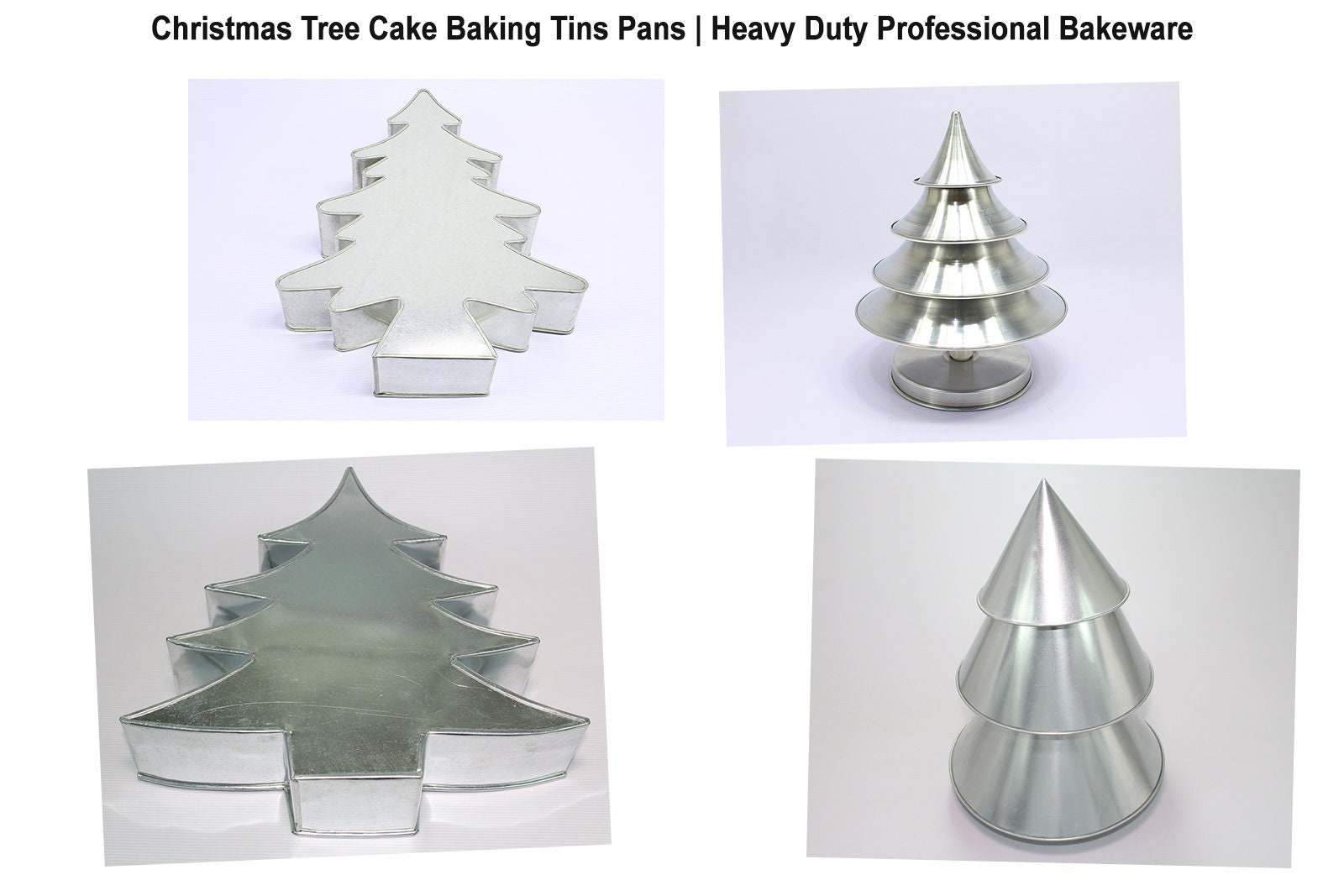 Christmas Tree Shape Novelty Cake Baking Tins Pans Bakeware Pro