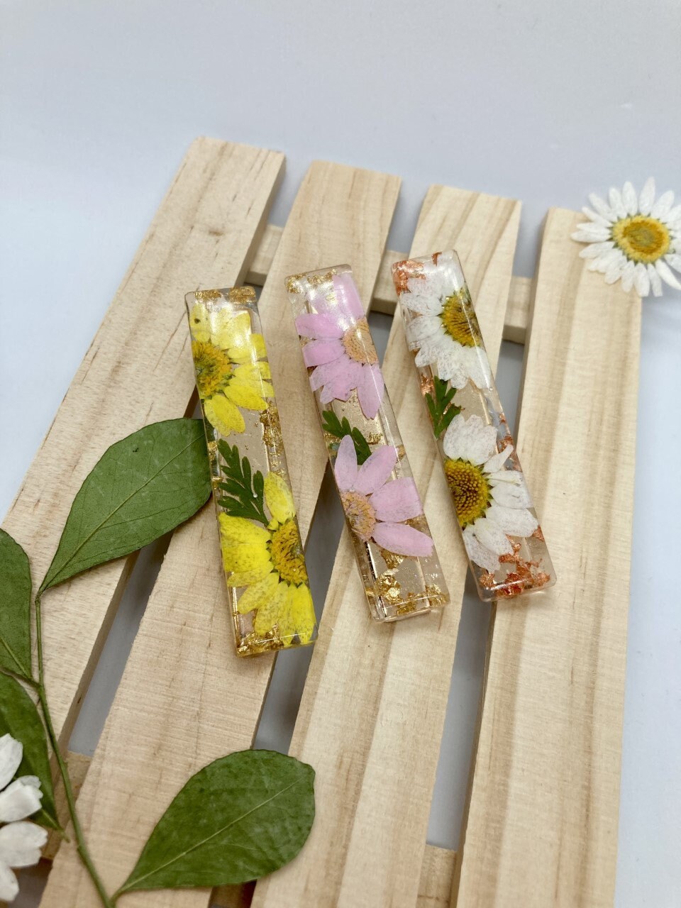 Custom Flower Hair Clips Daisy Hair Clips Hair Accessories Etsy Nederland