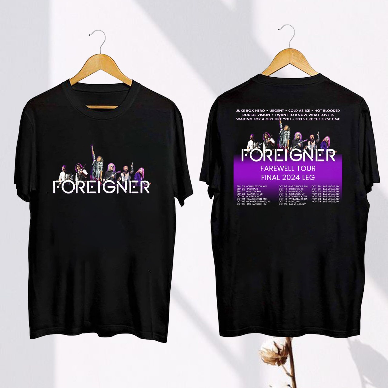 Foreigner 2019 tour t shirts hotsell