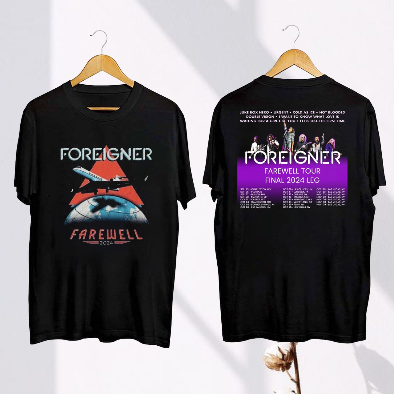 Foreigner t shirt clearance