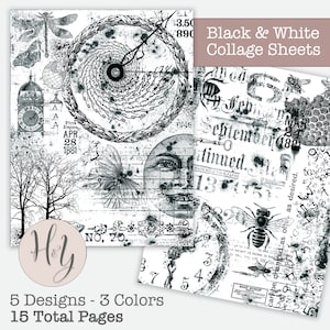 Collage paper for mixed media art and paper crafting supplies for junk journaling beginners paper projects and journals or mixed media art
