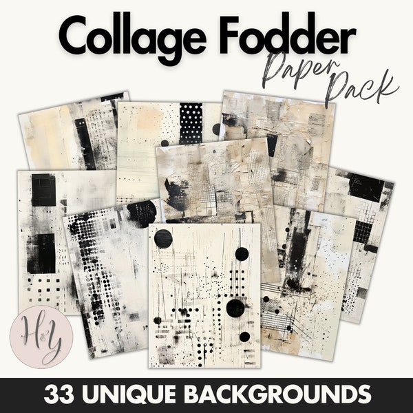 Paper Pack Collage Fodder Mixed Media Mark Making Pages. Masterboards, Collage, Paper crafting, Cardmaking and Scrapbooks. Commercial Usage.