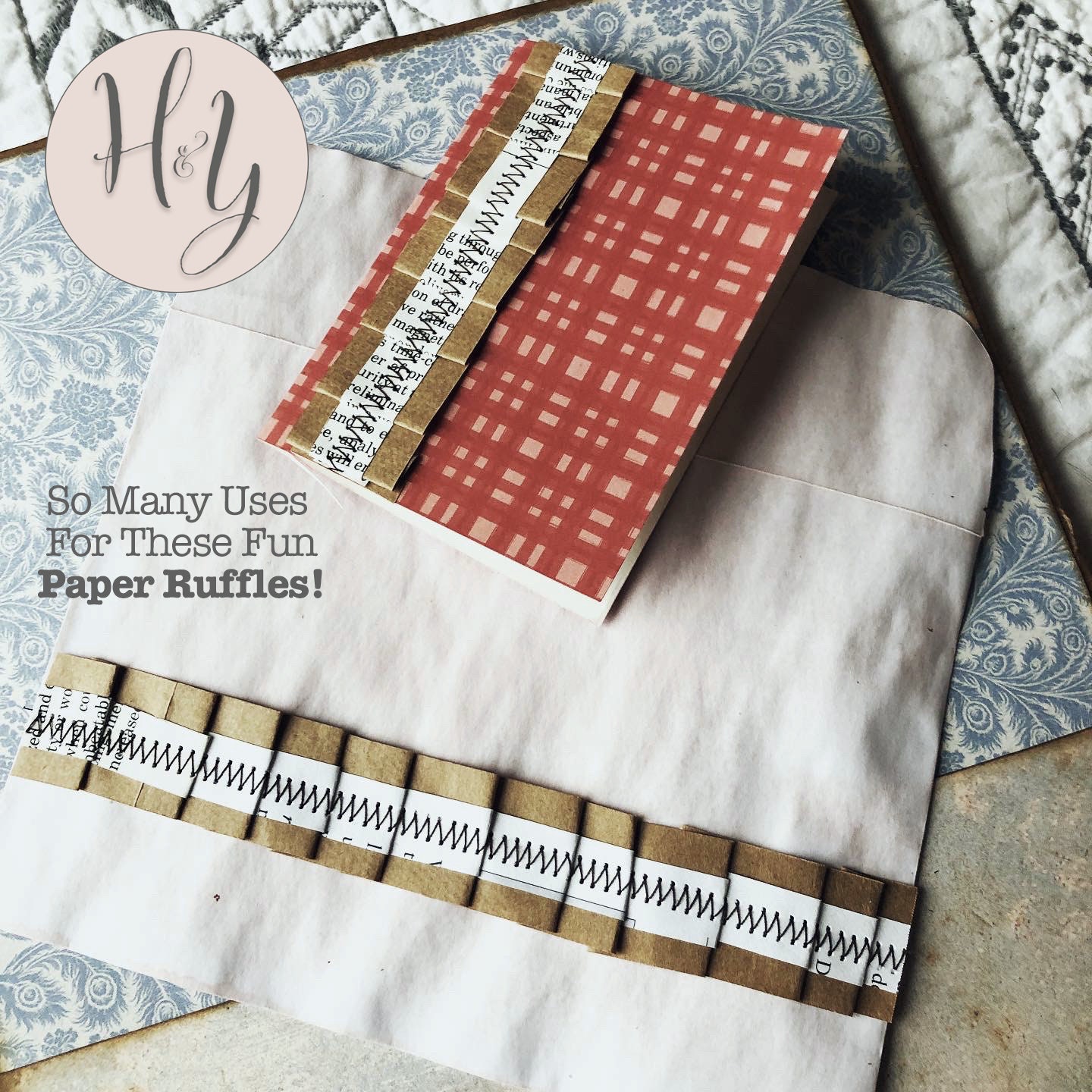 Handmade Paper Ruffles, Junk Journal Ephemera and Embellishments ...