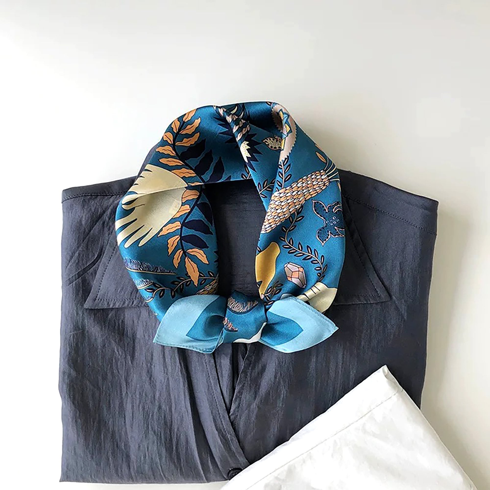 real silk scarf for hair