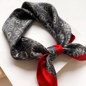 Foulard en soie pour homme classique, foulard pour homme 100 % soie, foulard en soie pour homme, foulard en soie pour homme, foulard en soie pour homme, bandana en soie pour homme, foulard en soie image 7