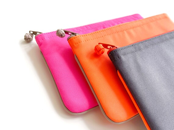 Cartera peque a con cremallera hecha a mano billetera vegana para
