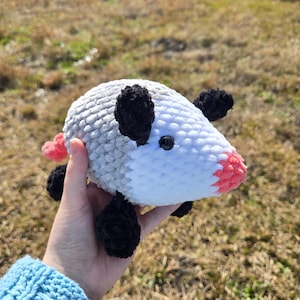 Possum Opossum häkeln Stofftier Amigurimi Plushie