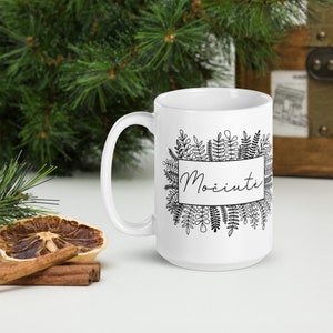 Lithuanian Floral Grandma Mug - Močiutė Mug