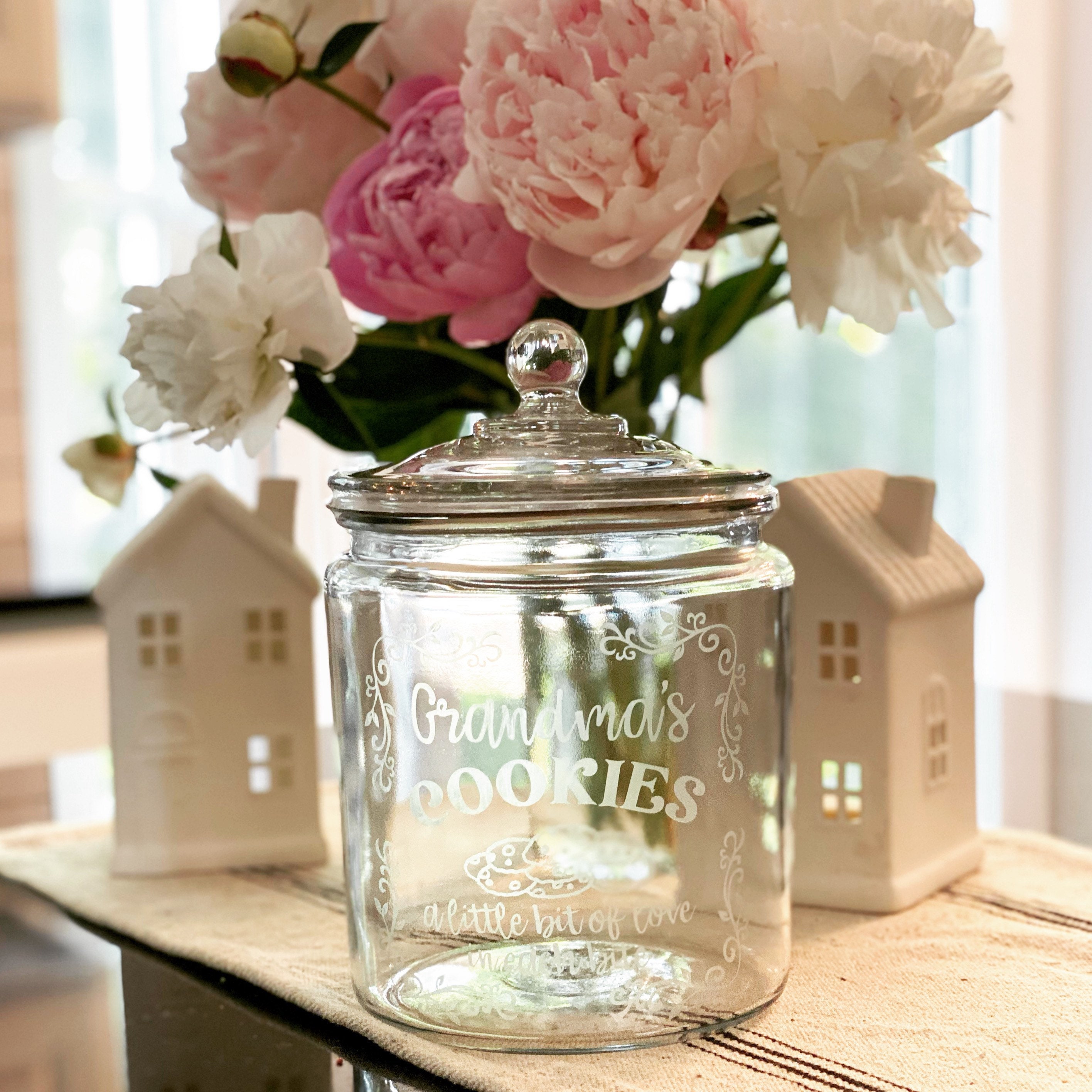 Personalized Cookie Jar, Teacher Gift, Custom Baked Goods Glass Jar