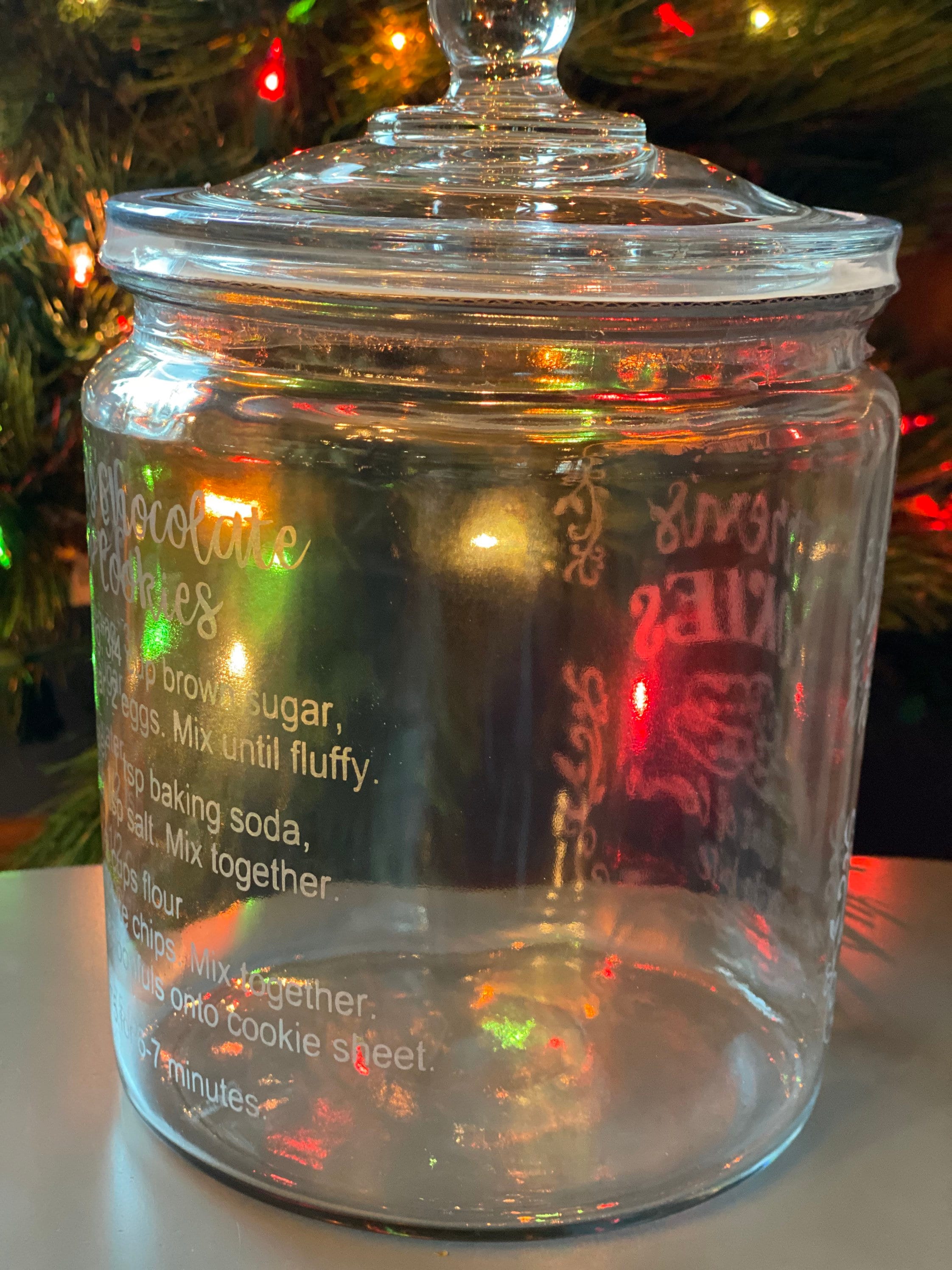 Personalized Cookie Jar, Teacher Gift, Custom Baked Goods Glass Jar