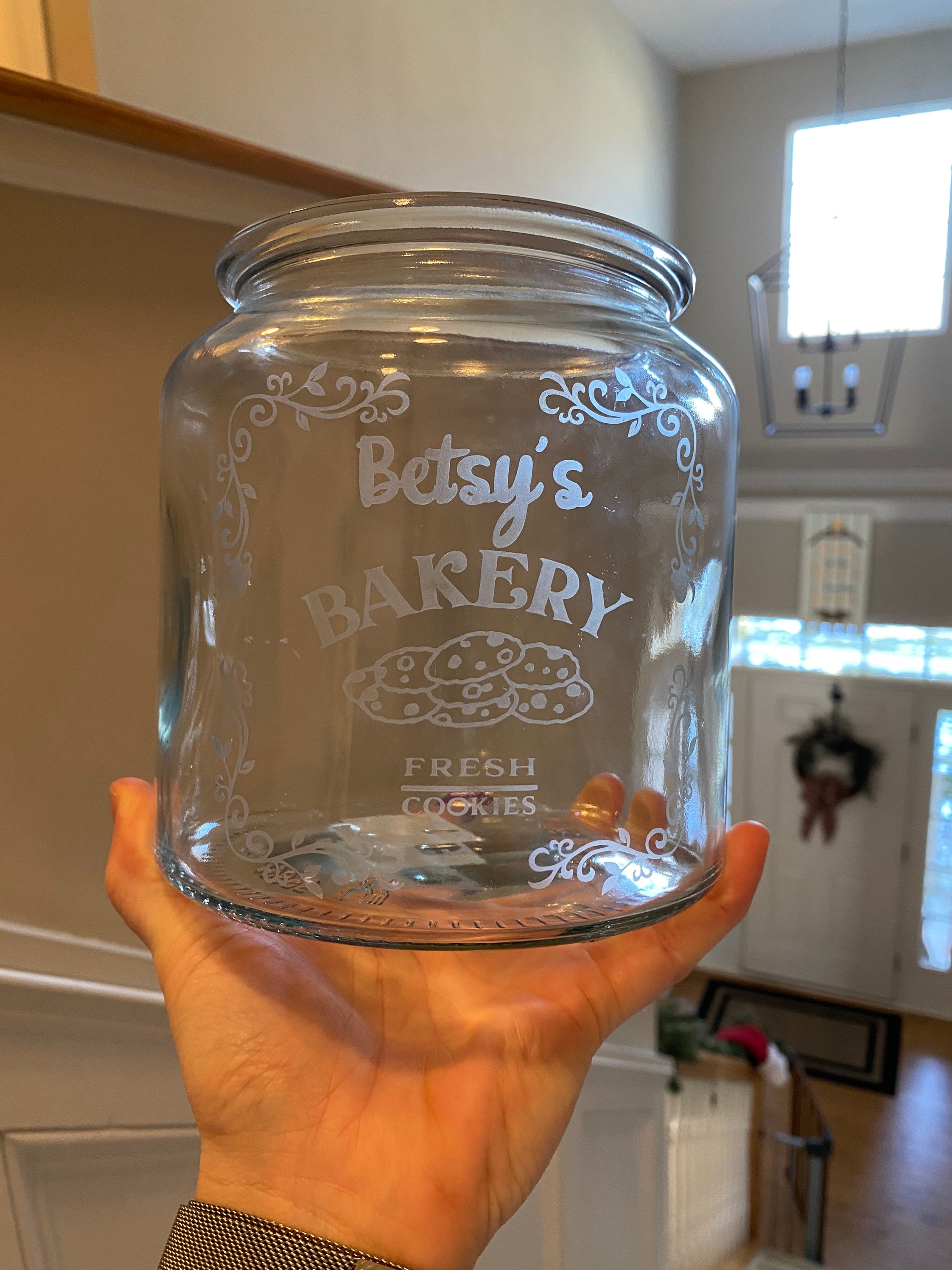 Personalized Cookie Jar Teacher Gift Custom Baked Goods Glass Jar personalized-cookie-jar-teacher-gift-custom-baked-goods-glass-jar