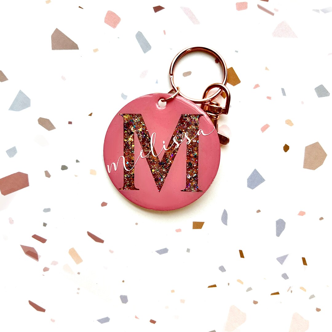 2.25 Monogram Keychain – Initial Decor