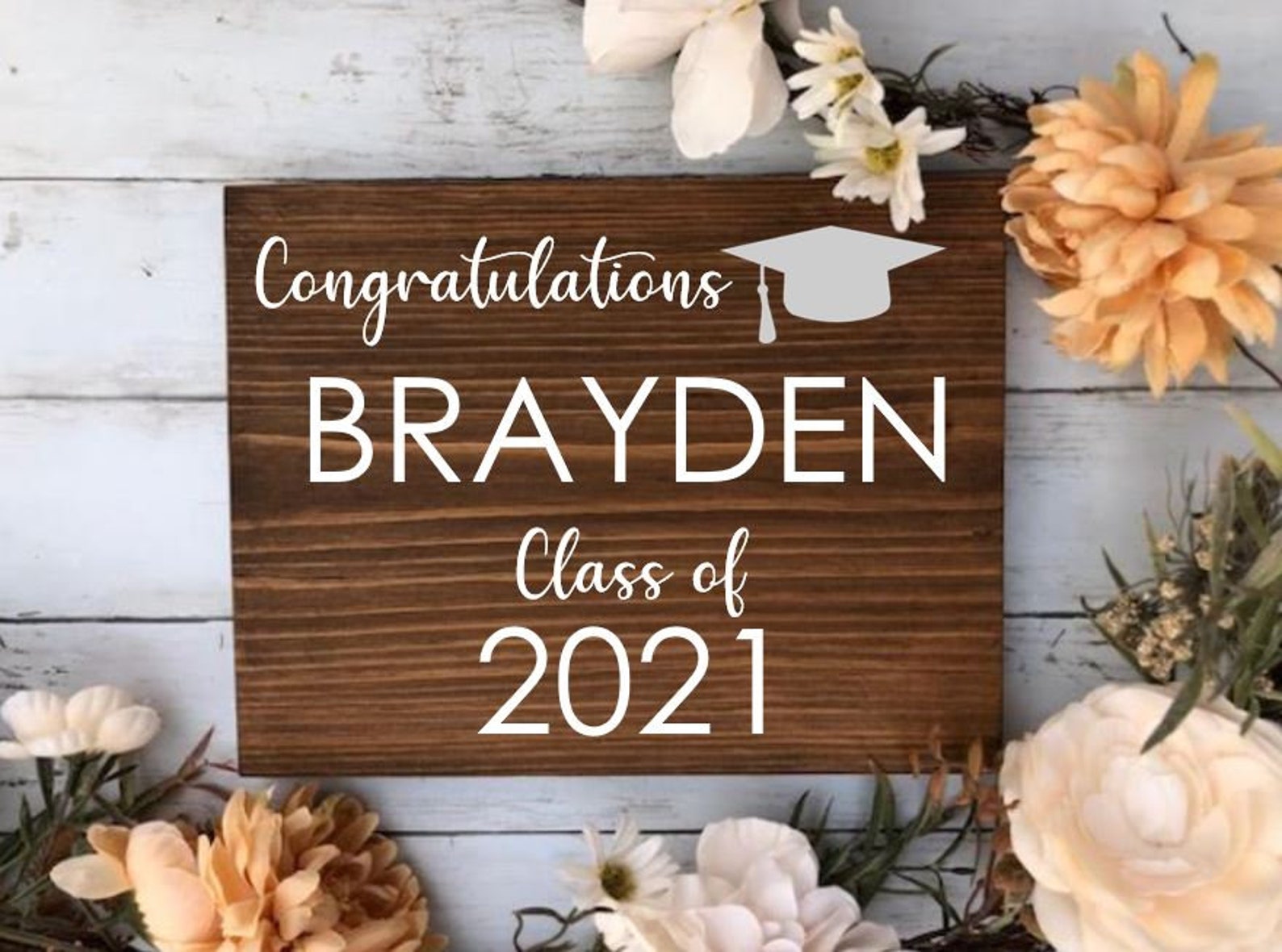 Wood Graduation Sign Wood Graduation Gift Sign for Etsy