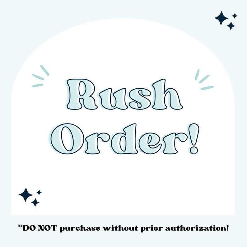 Rush Order Fee - Etsy