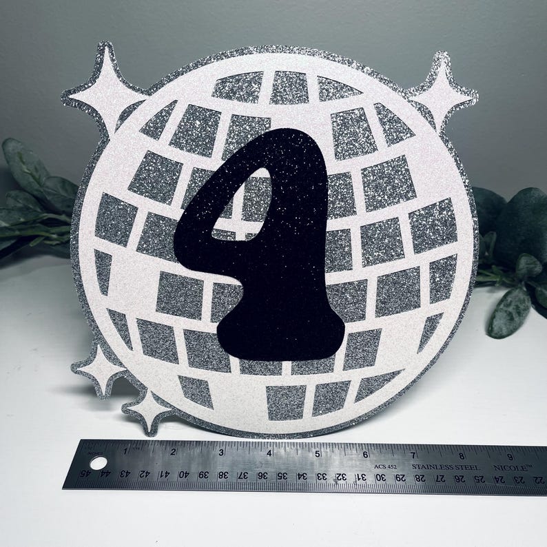 Disco Ball Table Numbers: Glitter Party Centerpieces - Etsy