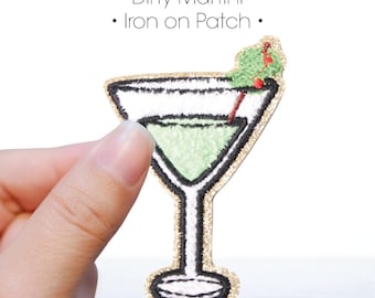 Schmutziger Martini | Chenille Aufnäher