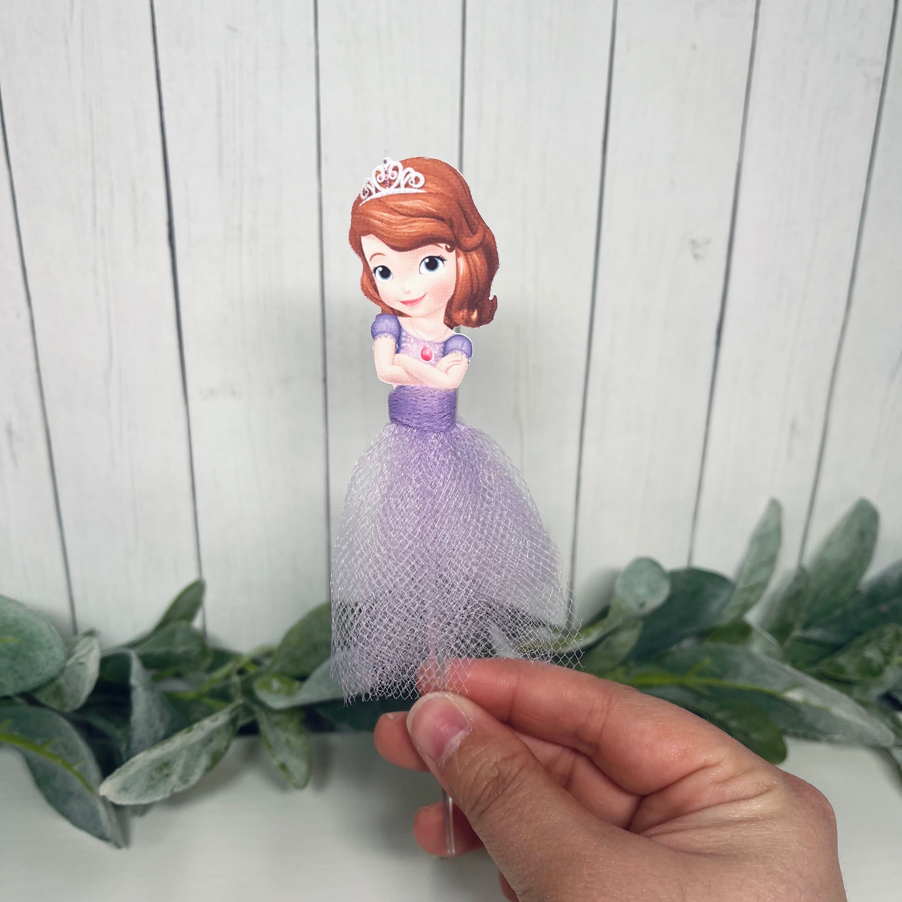 Sofia Princess Cupcake Toppers: Purple Tulle Skirts, Princess Party - Etsy