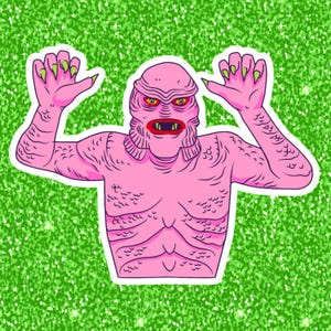 Adesivo de vinil monstro à prova d'água