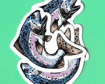 Fish Sticker Vinyl Decal Sticker