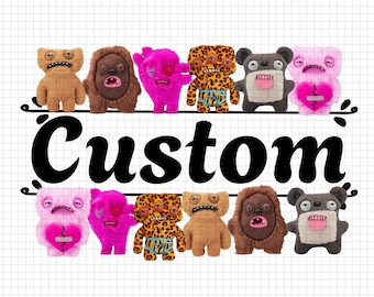 バッグ、トートバッグ、財布、キャンバスシャツ、セーターなどに使えるカスタムネームFuggler PNGファイル