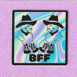 Sticker vinyle bff meilleur ami bestie