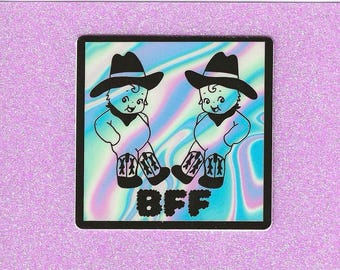 Adesivo Bestie Cowboy - Decalcomania in vinile impermeabile
